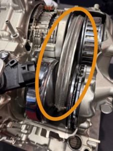 metal belt and pulleys of transmission